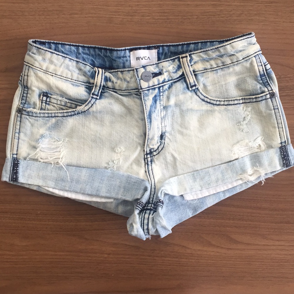 RVCA Washed Denim Shorts